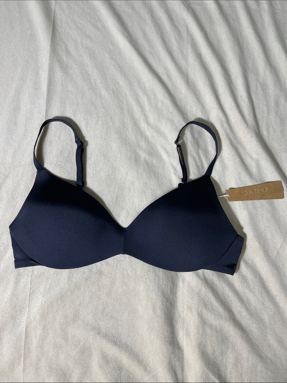 SKIMS Wireless Form Push-Up Bra Onyx 34B NWT